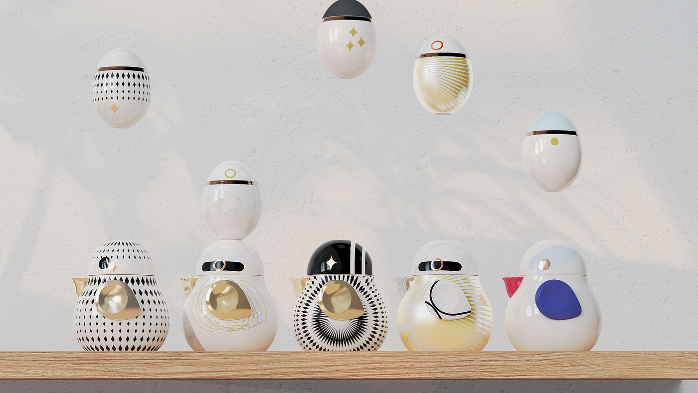 product design，industrial design，Tea set design，Portable teapot，