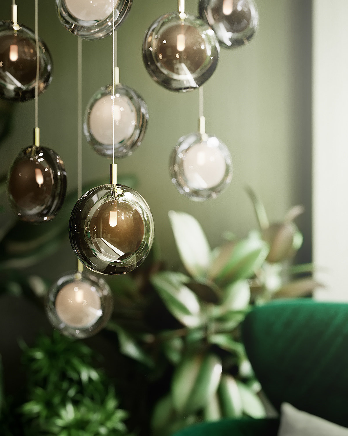 BOMMA，Home Furnishing，Cinema 4D，lamps and lanterns，Lens Amber & Smoke，