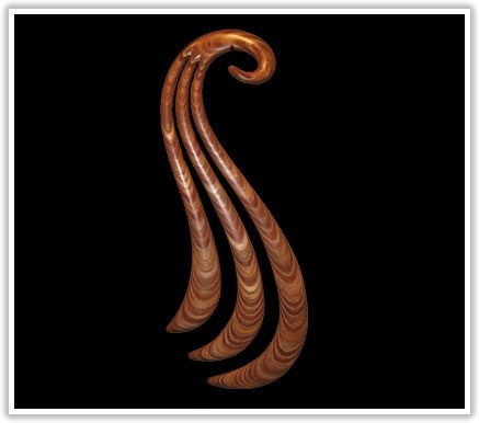 Wood carving，streamline，Log，