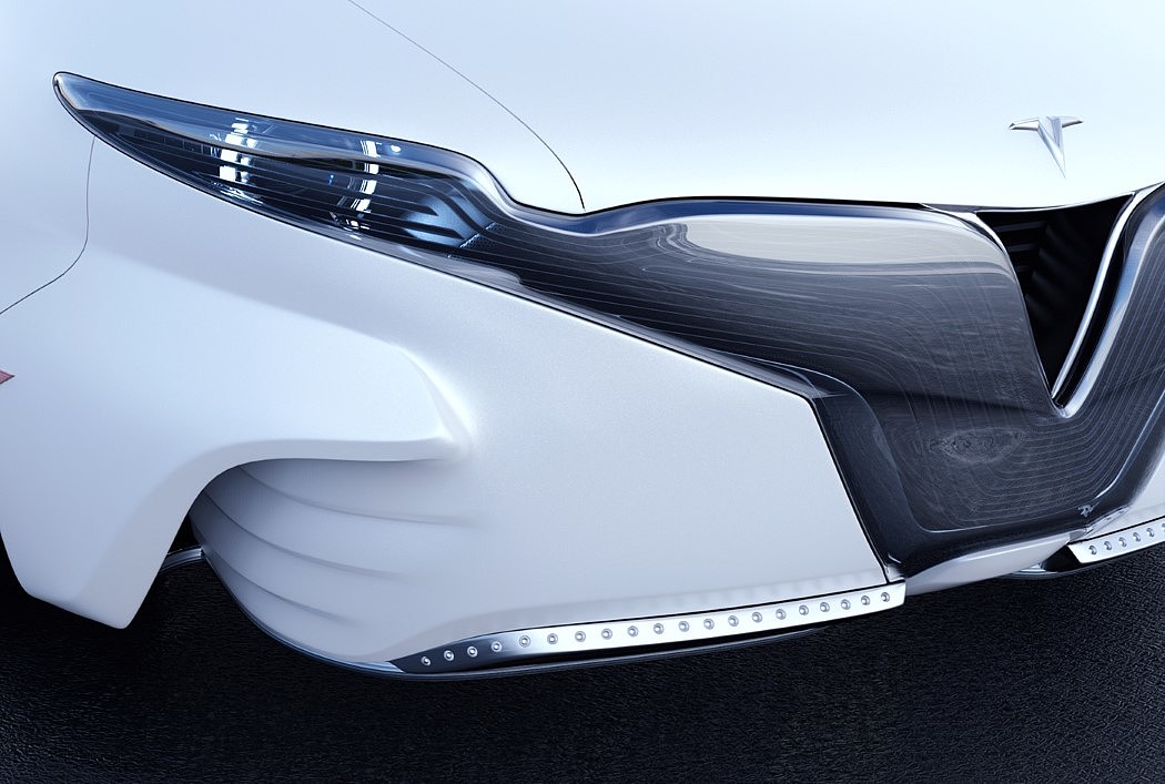 tesla，New design，front panel，dissipate heat，