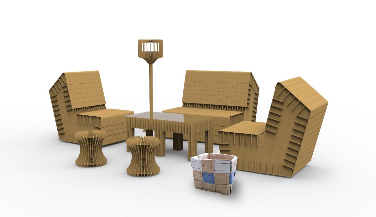 Paper design，environment protection，Design，originality，furniture，