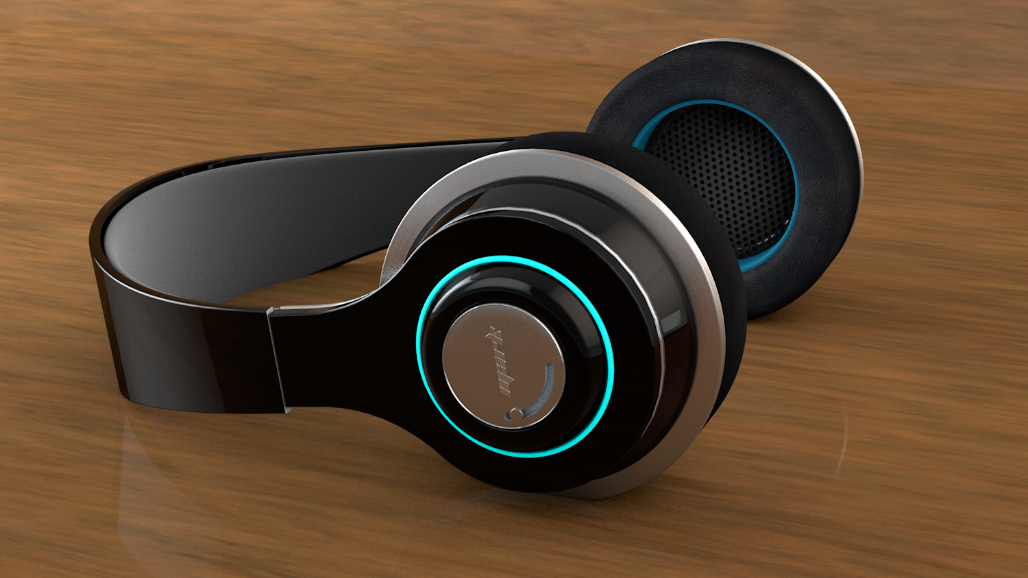 gorgeous，Headset Bluetooth headset，3D modeling，Render，