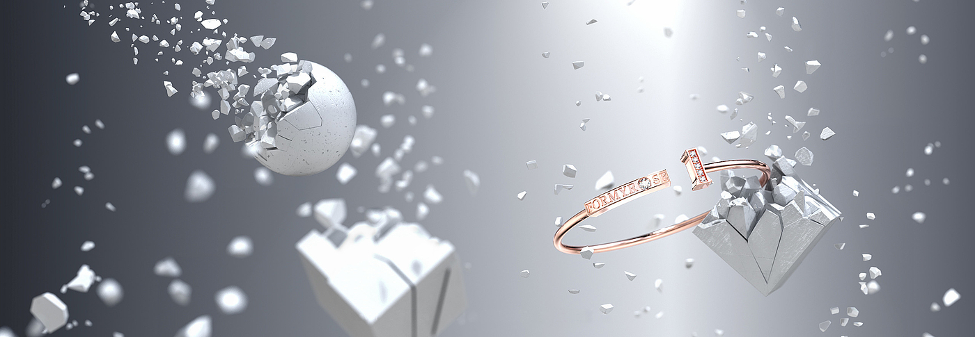 Jewelry rendering，keyshot，octane，Diamonds，Caibao，Jewelry design，