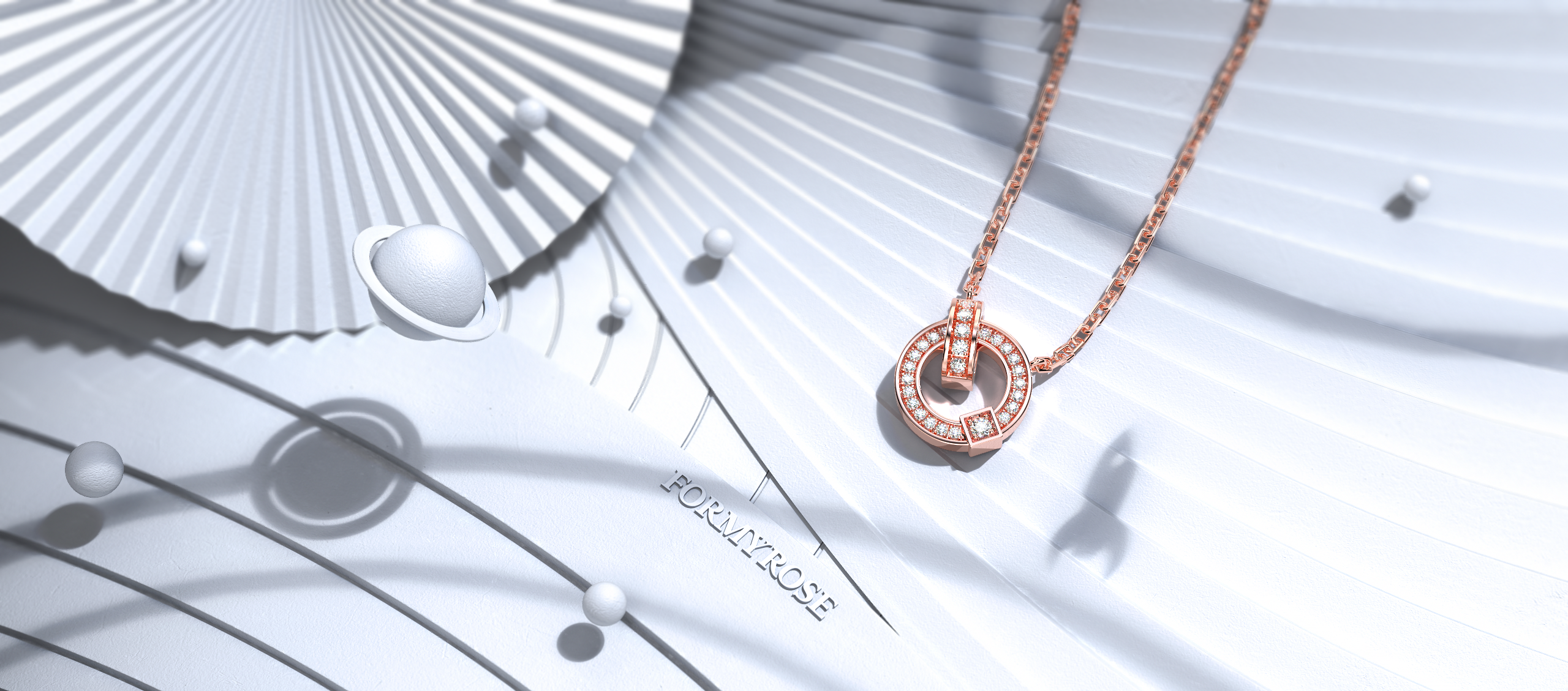 Jewelry rendering，keyshot，octane，Diamonds，Caibao，Jewelry design，
