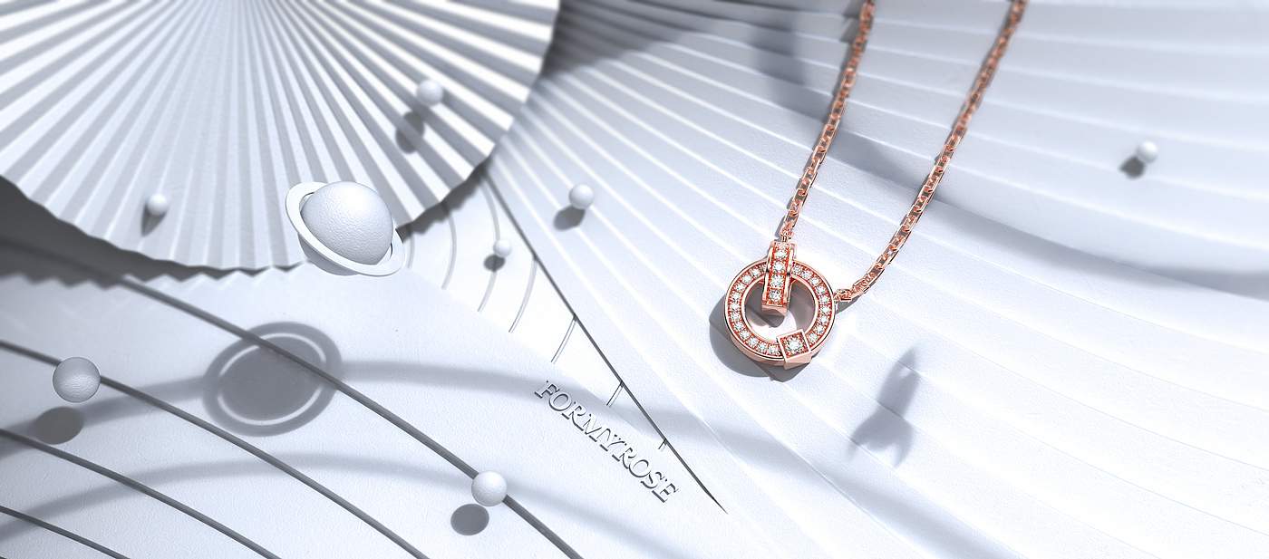 Jewelry rendering，keyshot，octane，Diamonds，Caibao，Jewelry design，