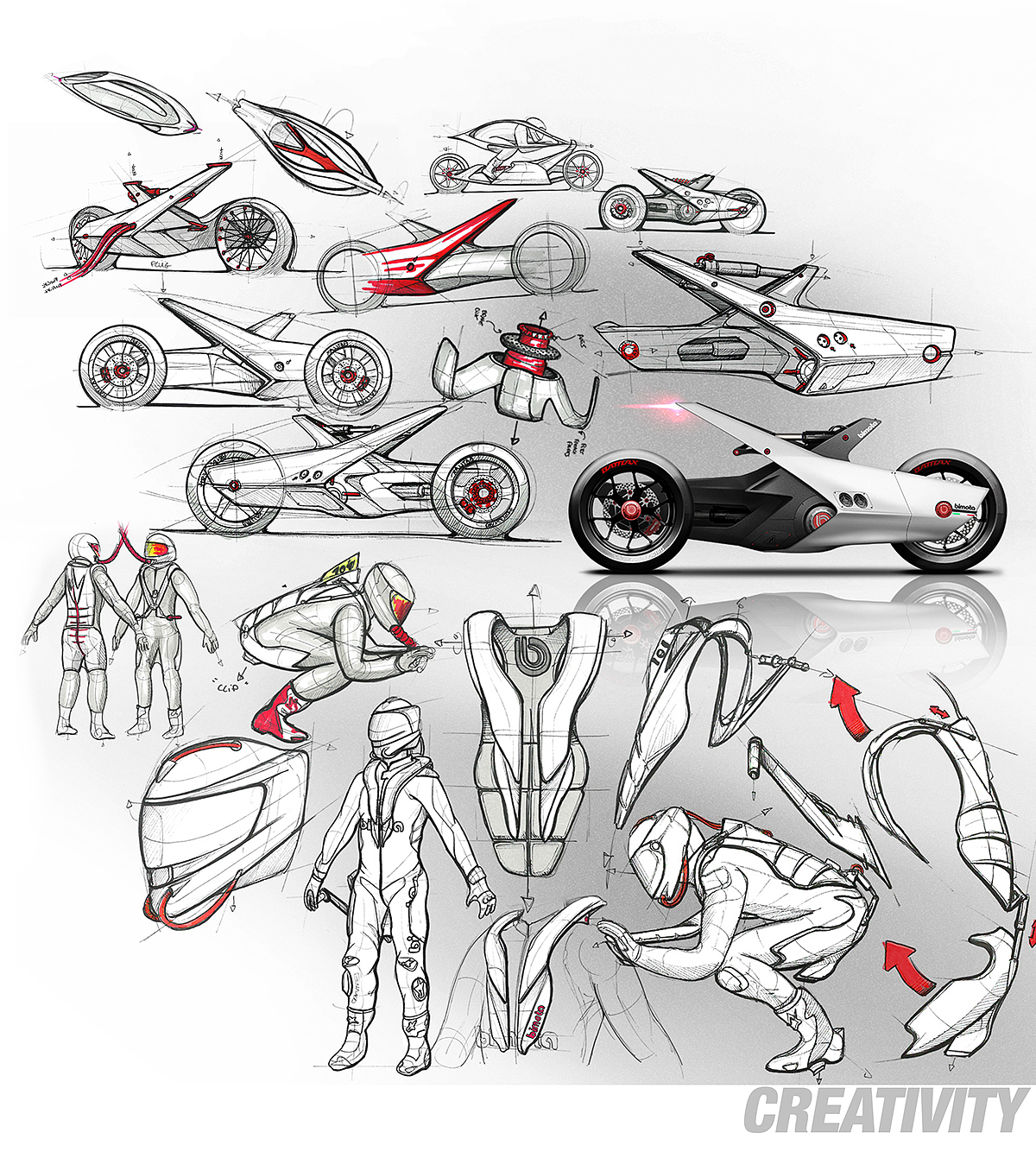 Riding armor，Italy，Beep，Conceptual motorcycle design，