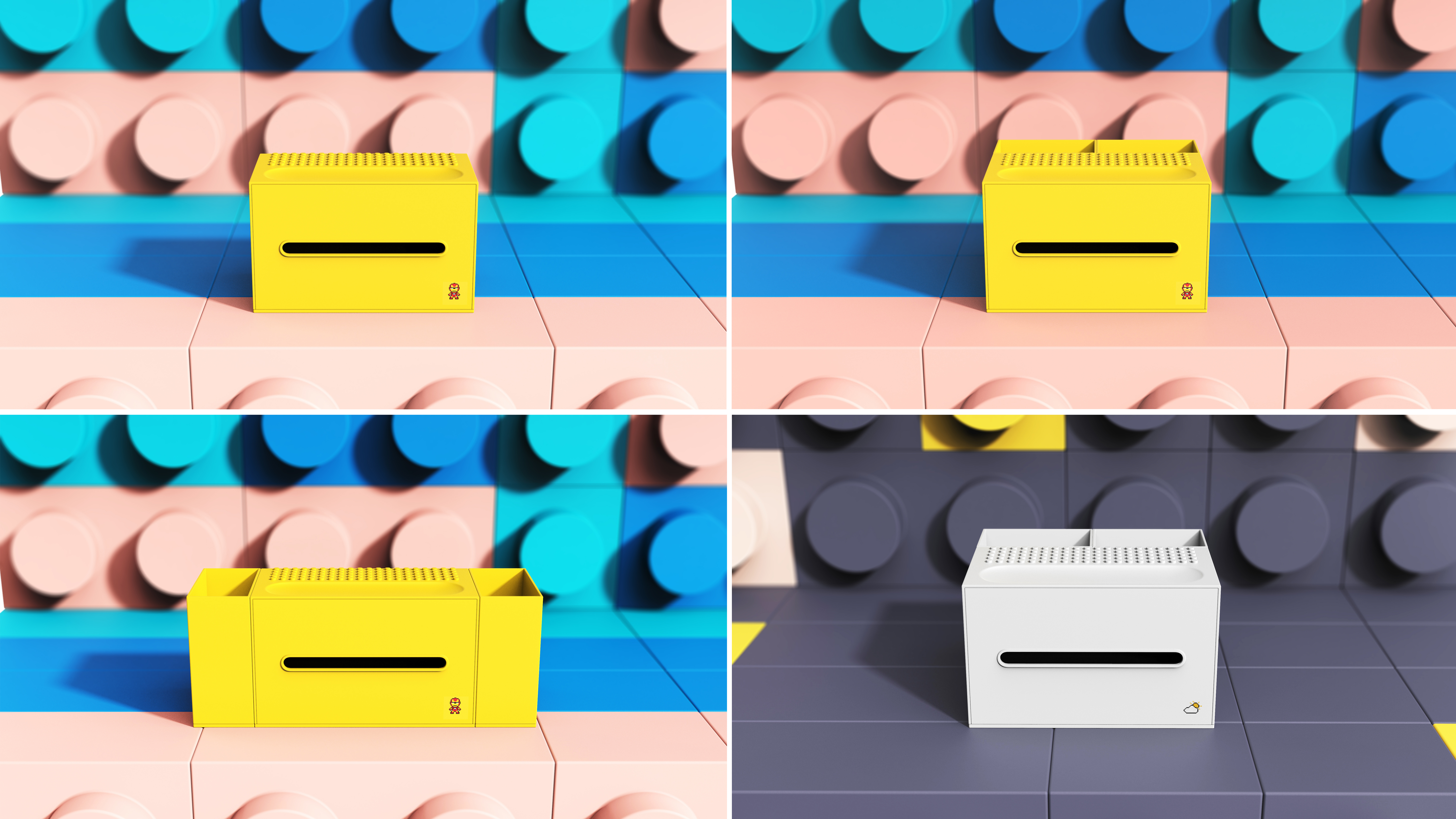 Building blocks，Splicing，Children's tissue box，Tissue box，