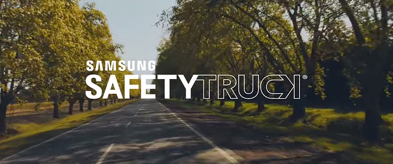 overtake，Samsung，truck，screen，security，