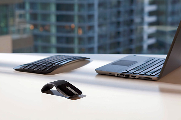 鼠标，微软，可折叠，柔性硅，