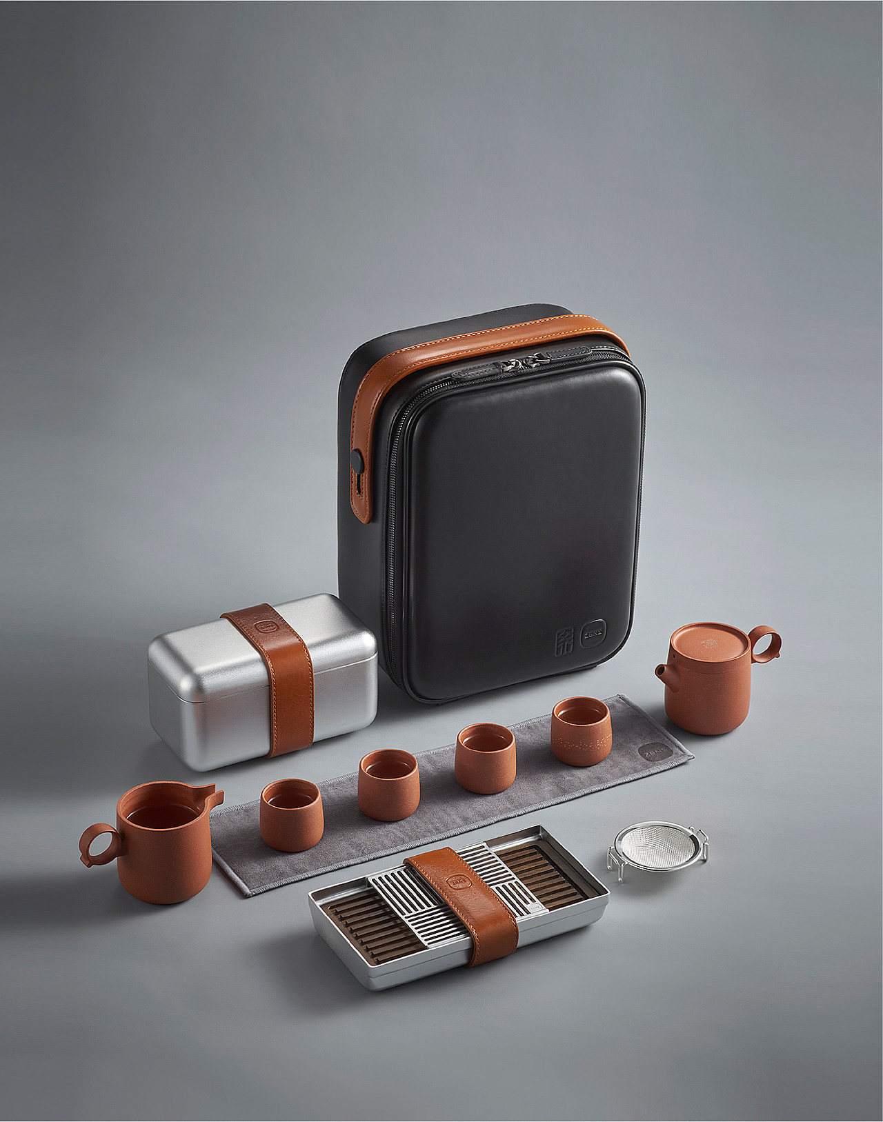 Original design cultural products，Beijing Forbidden City Culture，Travel tea set，Portable mobile tea set，Aesthetic home life experience，New innovative tea set，Young fashion portable tea set set，Multi material function integration，