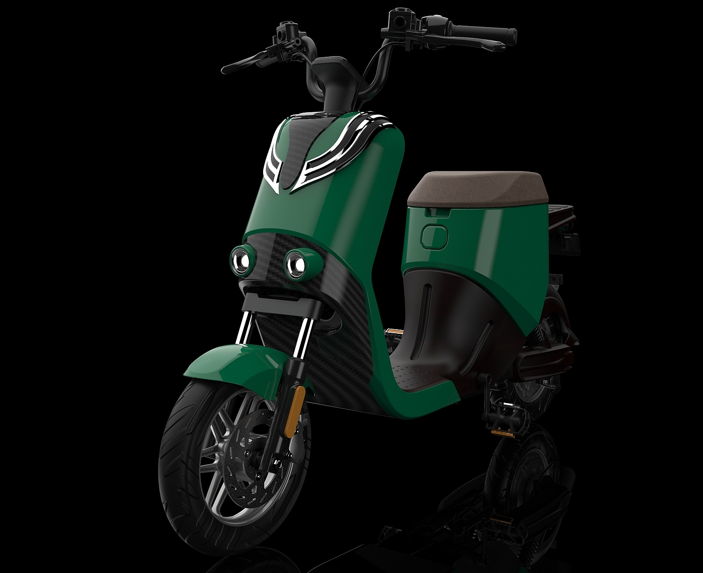 Electric two wheeled vehicle，UG modeling，Sense of science and technology，Keyshot rendering，