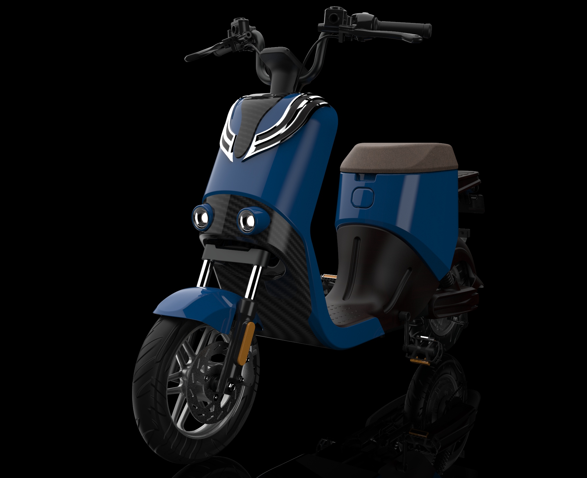 Electric two wheeled vehicle，UG modeling，Sense of science and technology，Keyshot rendering，