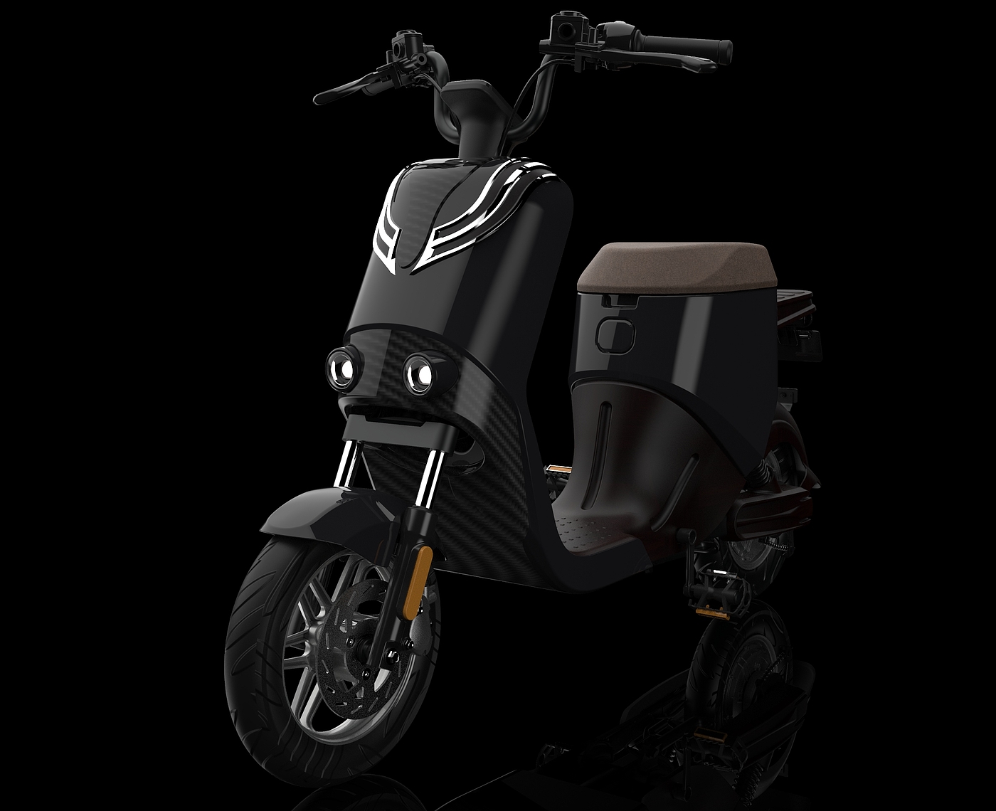 Electric two wheeled vehicle，UG modeling，Sense of science and technology，Keyshot rendering，