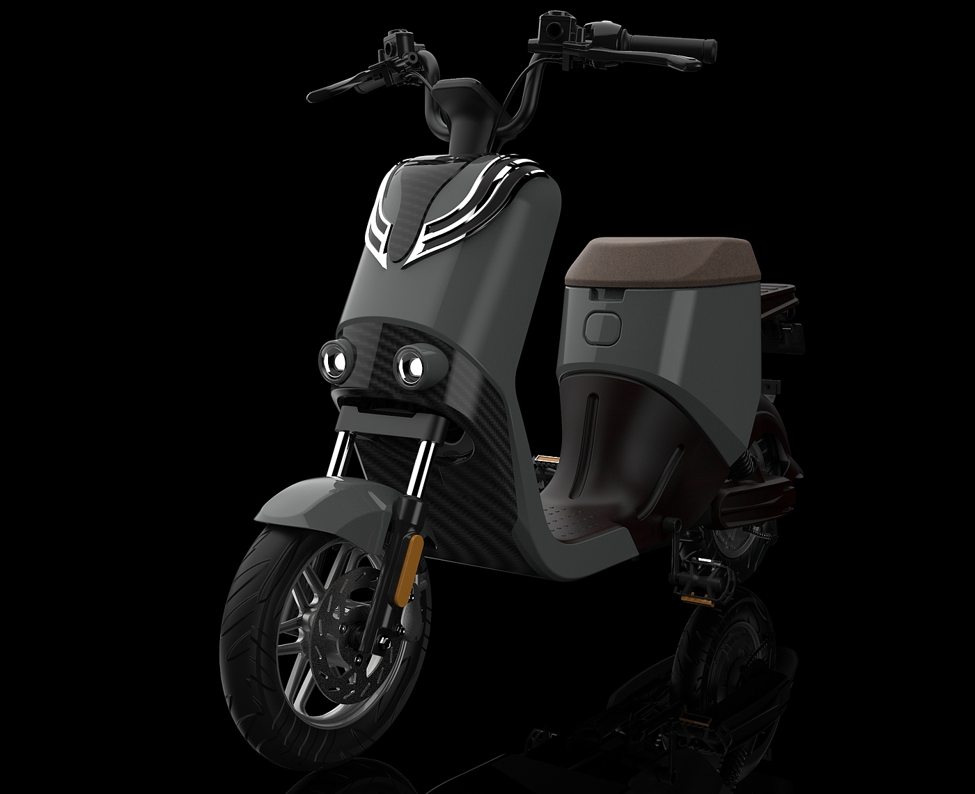 Electric two wheeled vehicle，UG modeling，Sense of science and technology，Keyshot rendering，