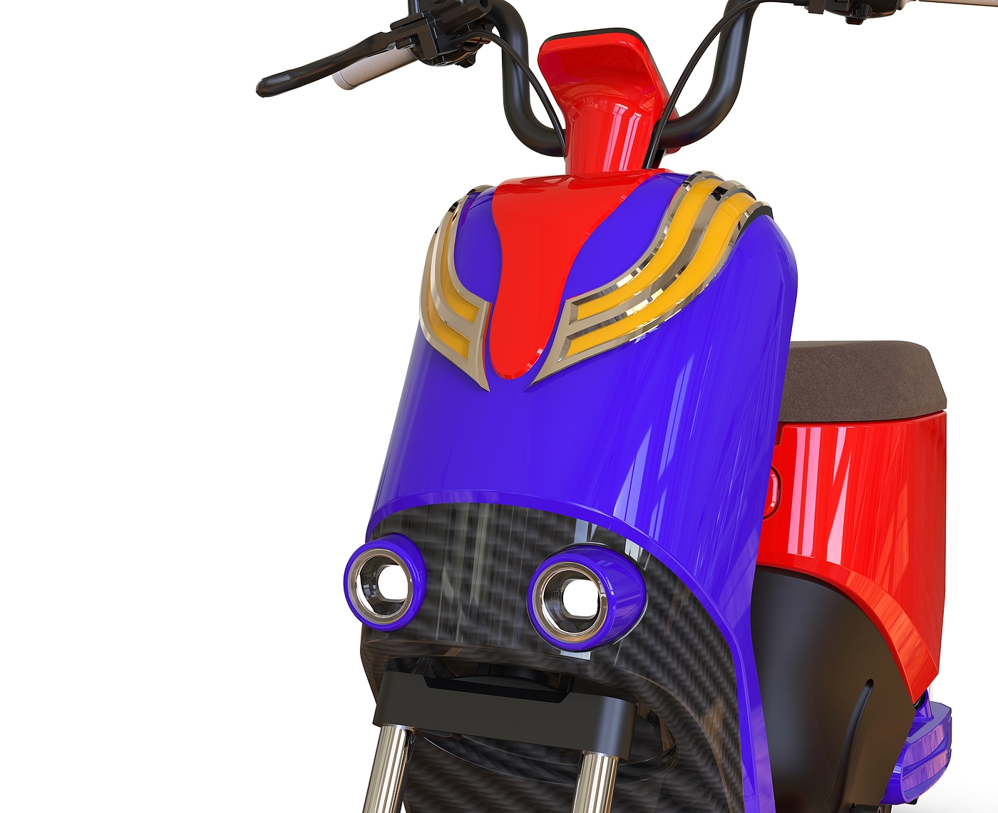 Electric two wheeled vehicle，UG modeling，Sense of science and technology，Keyshot rendering，