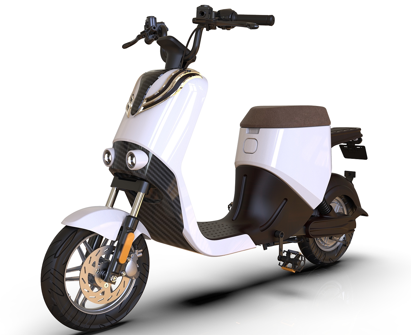 Electric two wheeled vehicle，UG modeling，Sense of science and technology，Keyshot rendering，