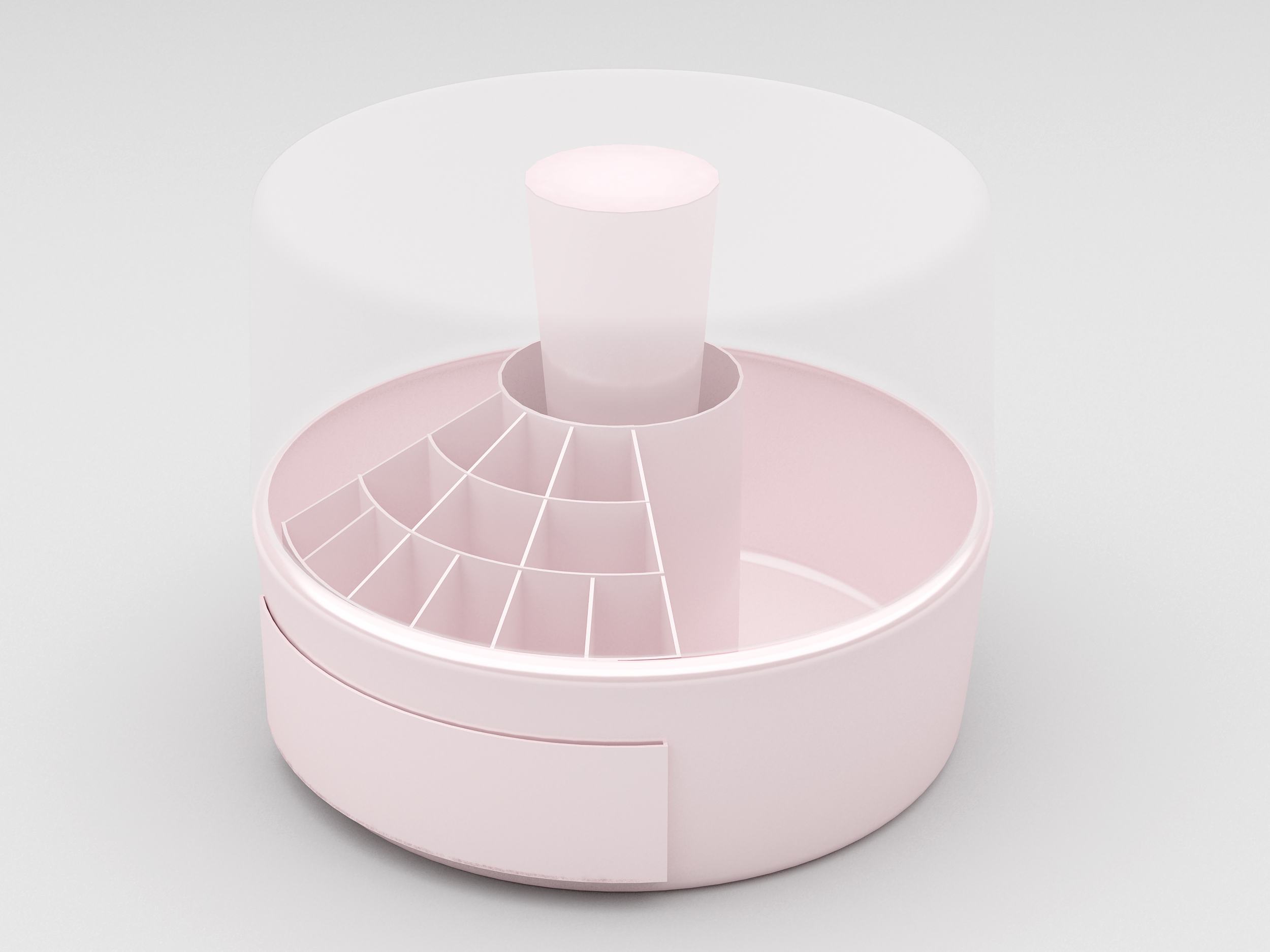 dustproof，Receive，Cosmetic storage，rotate，Rotary storage，