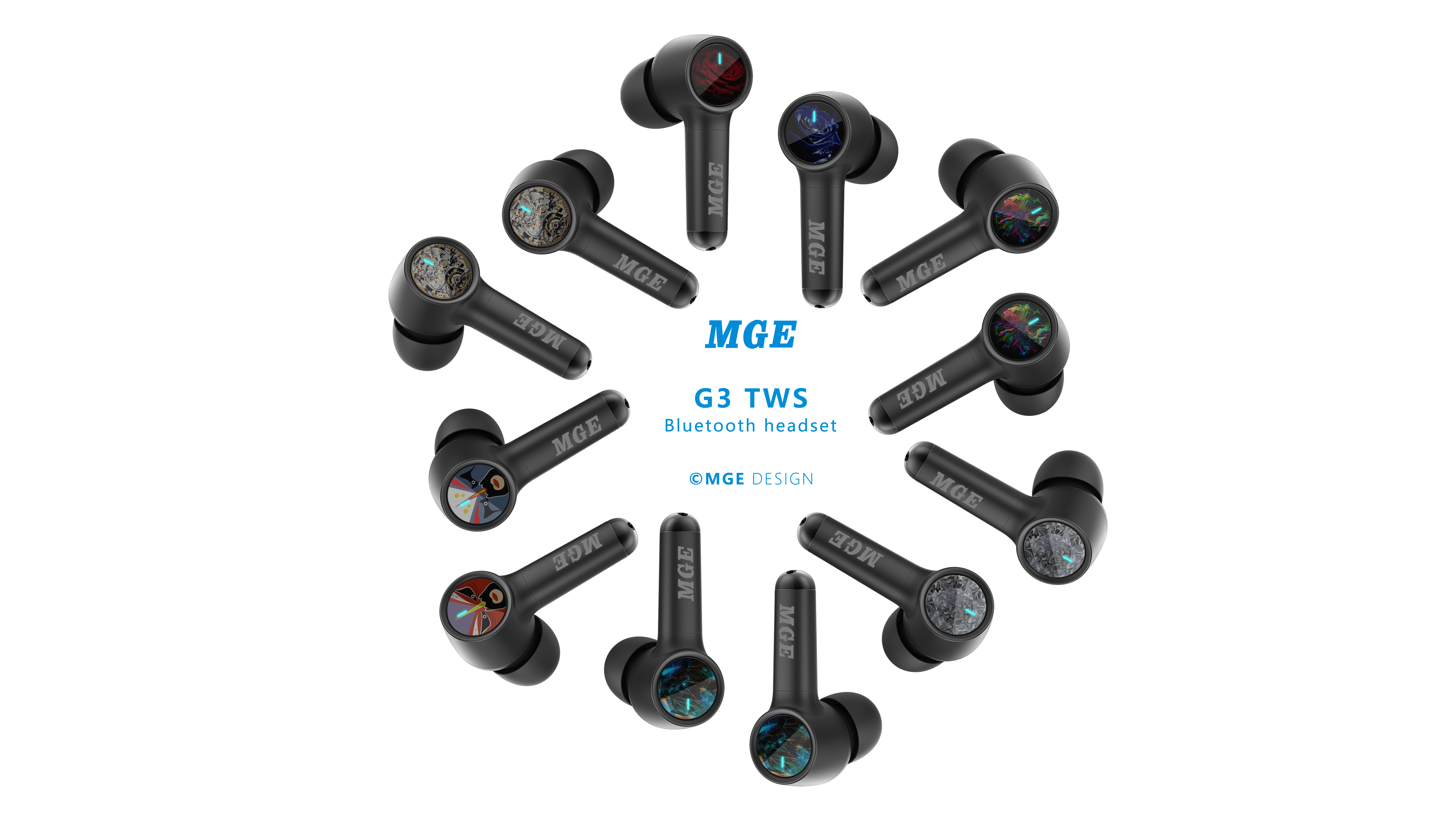 Wireless headset, TWS，