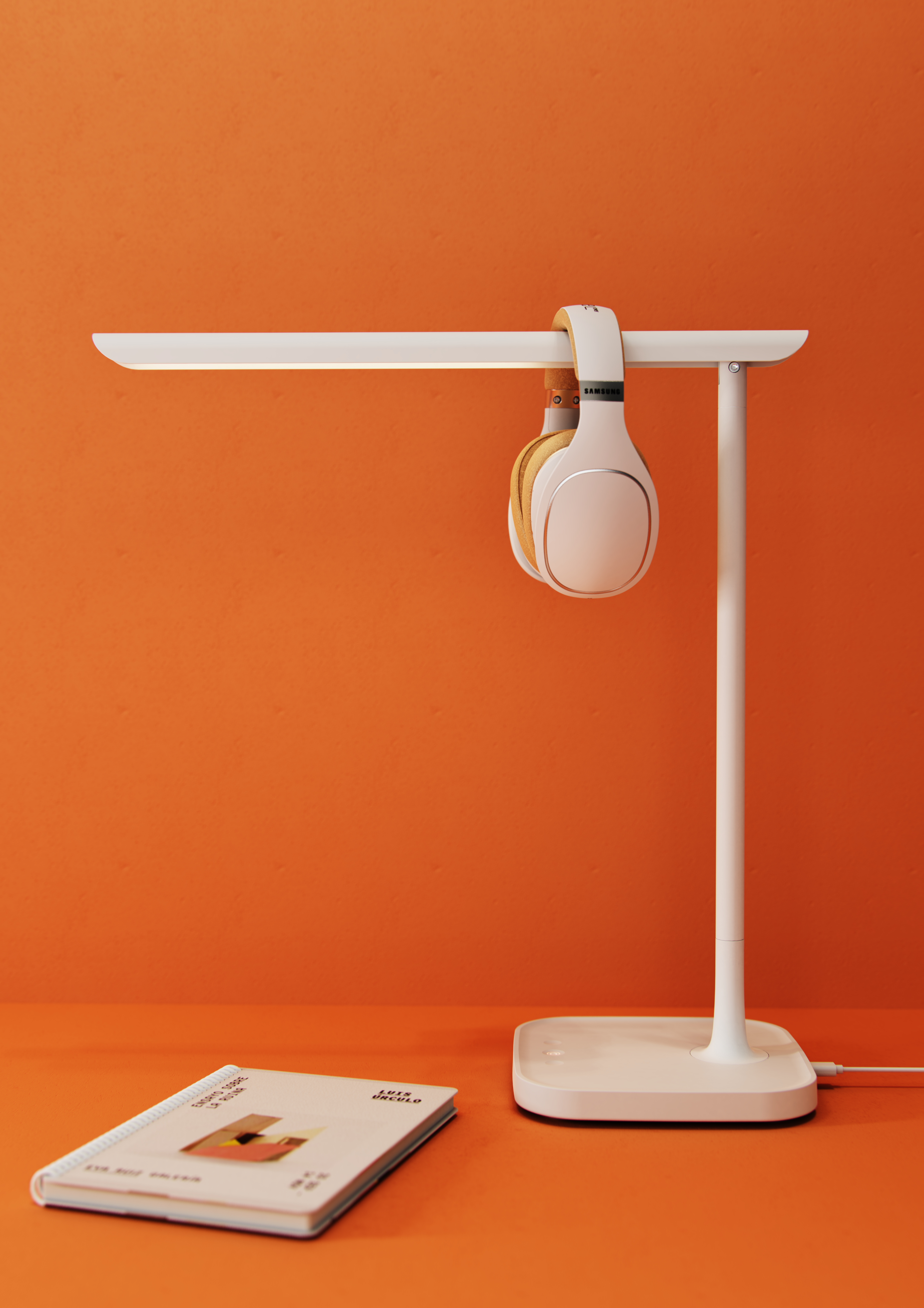 Desk lamp，Render，keyshot，Wireless charging，intelligence，