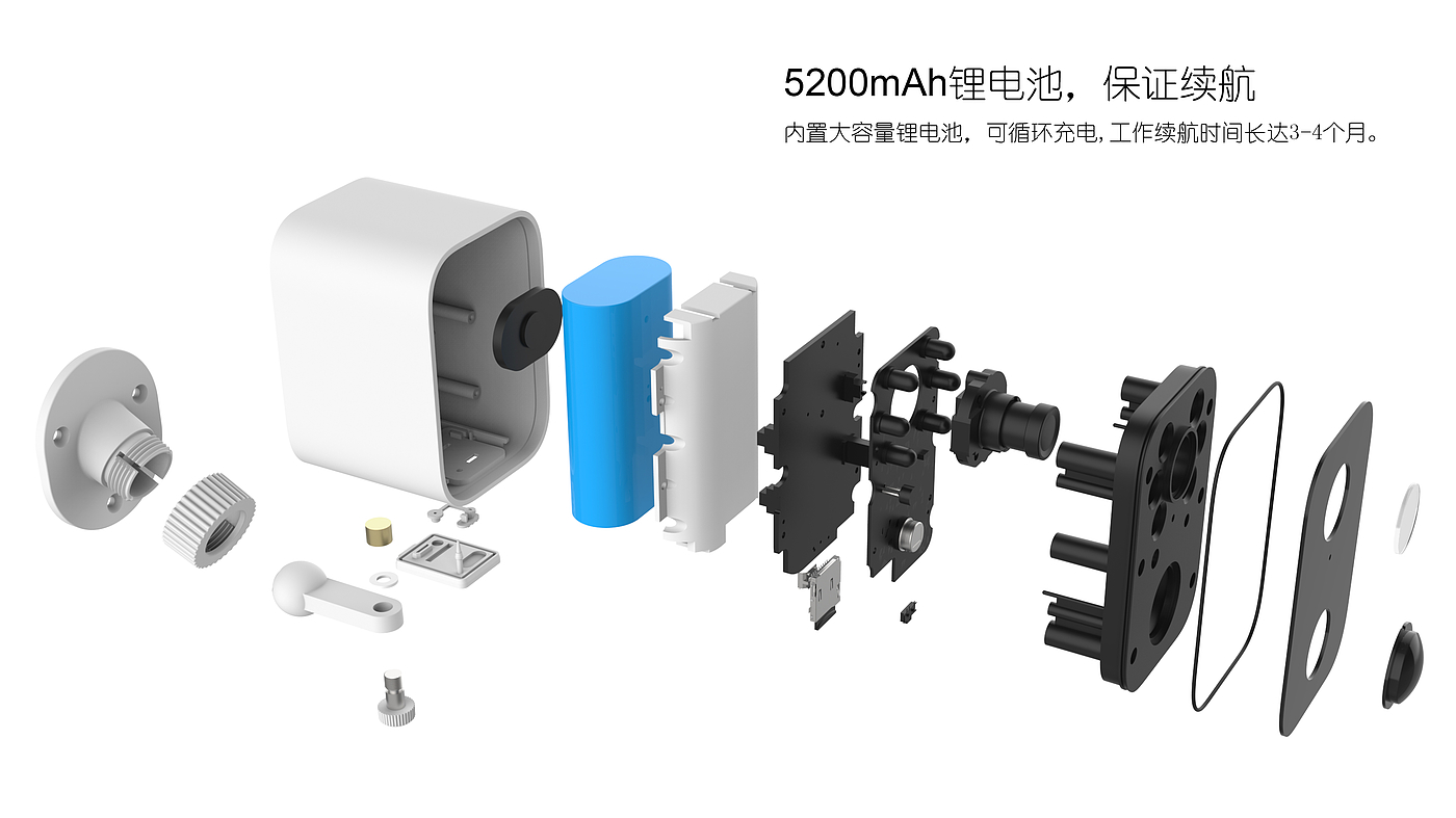 Battery camera set，