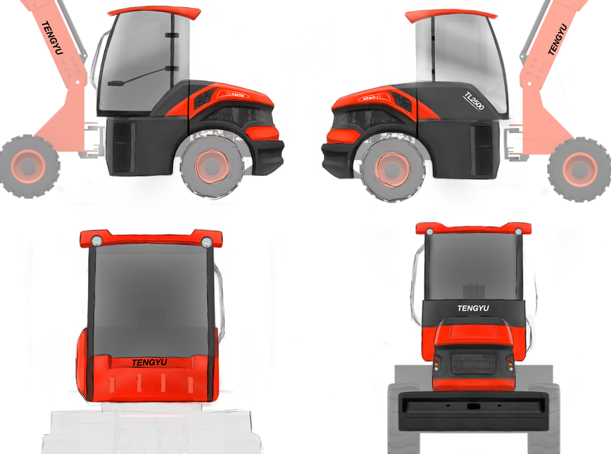 Coating design，Appearance design，construction machinery，industrial design，