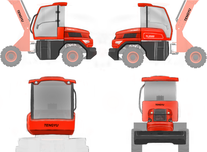 Coating design，Appearance design，construction machinery，industrial design，