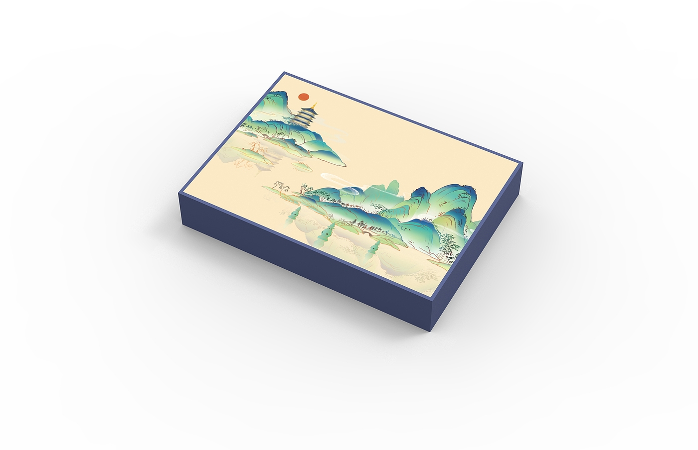The four stationery treasures of the Chinese study，Ten scenes of West Lake，Cultural and creative products，Stationery，