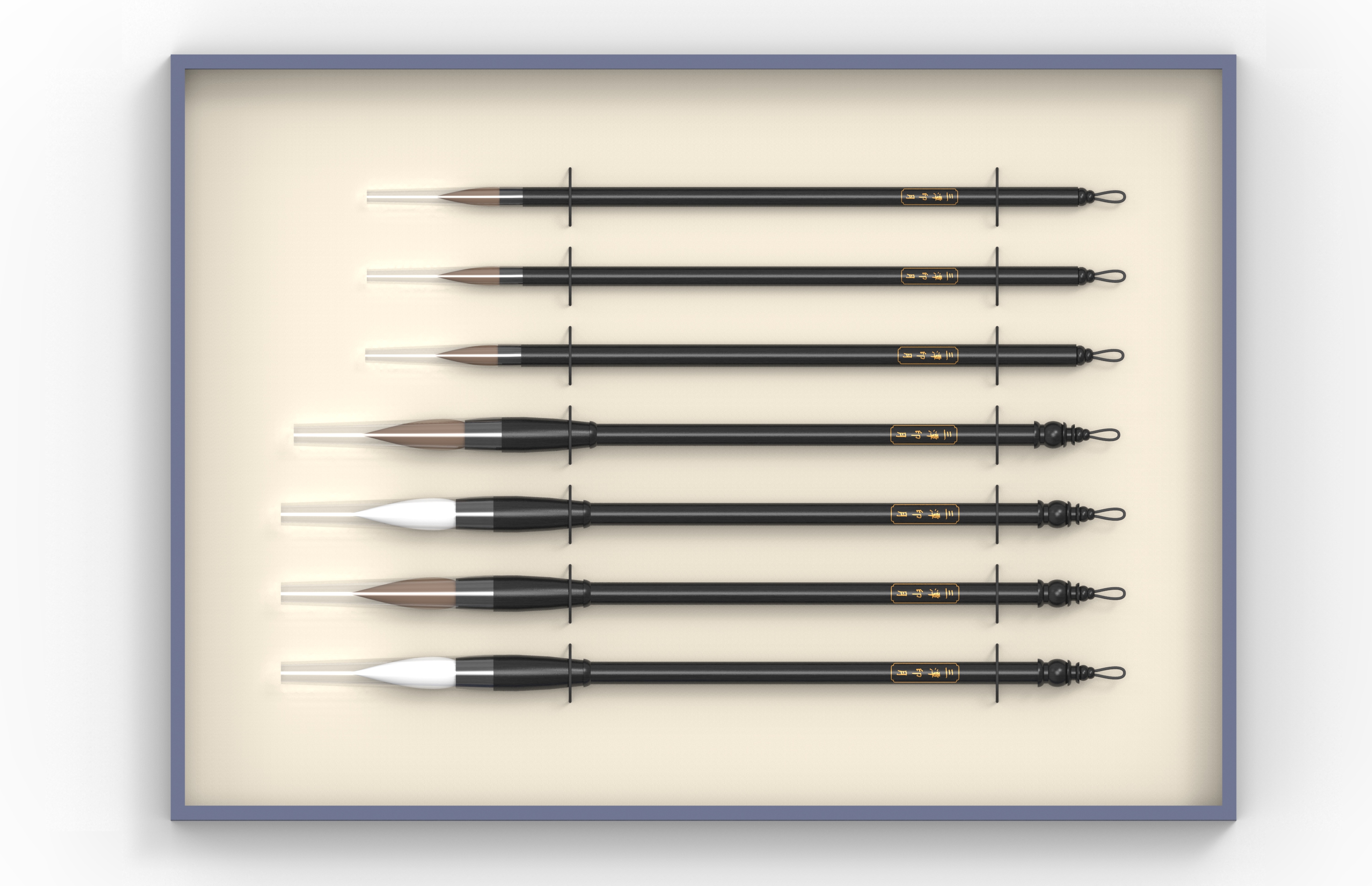 The four stationery treasures of the Chinese study，Ten scenes of West Lake，Cultural and creative products，Stationery，