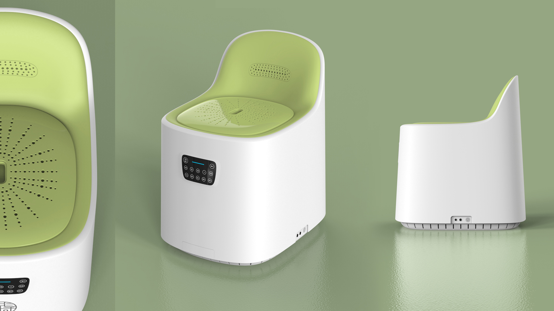 Moxibustion chair, sitting moxibustion, waist guilt, wet moxibustion，