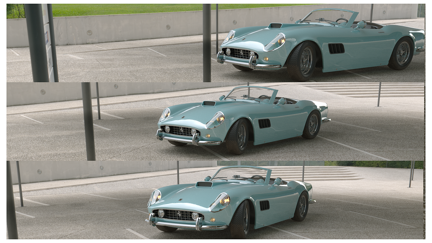 3D rendering，