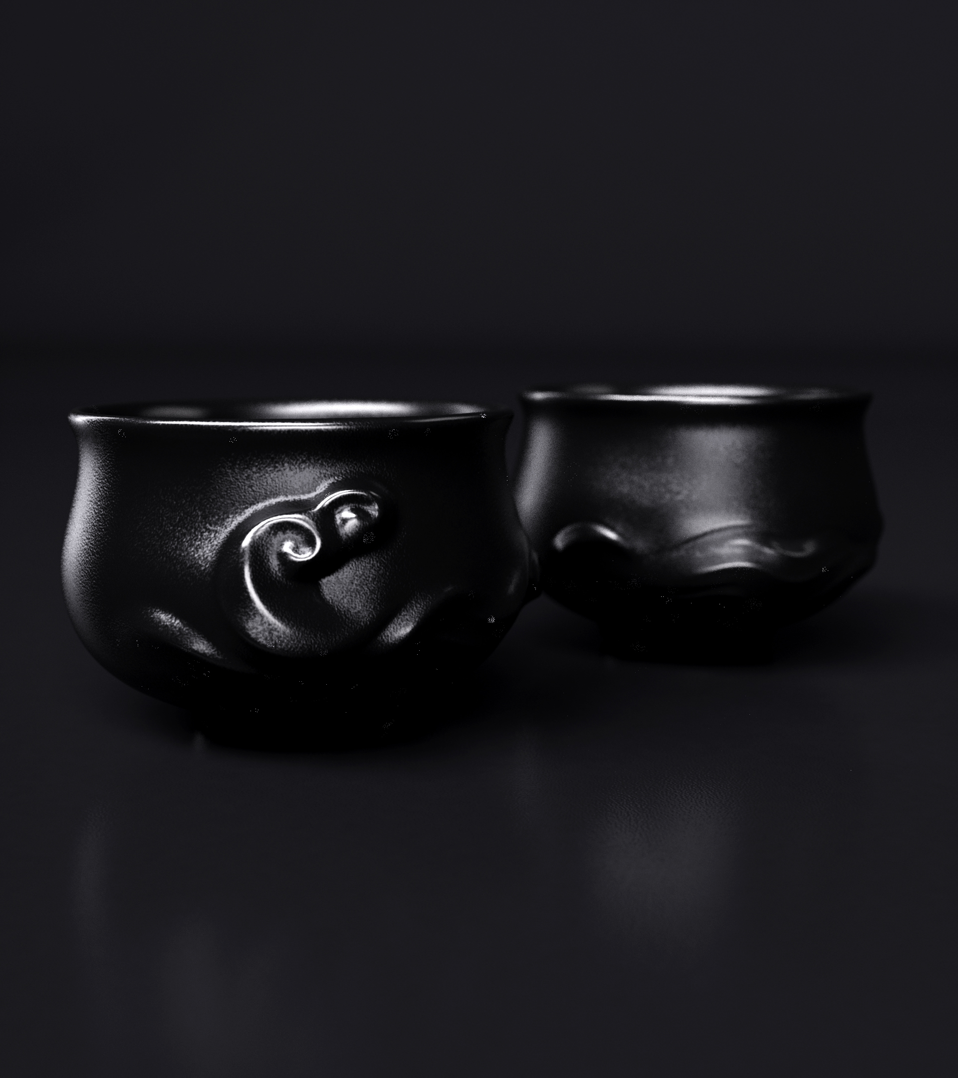 Cultural creation，tea set，Render，keyshot，