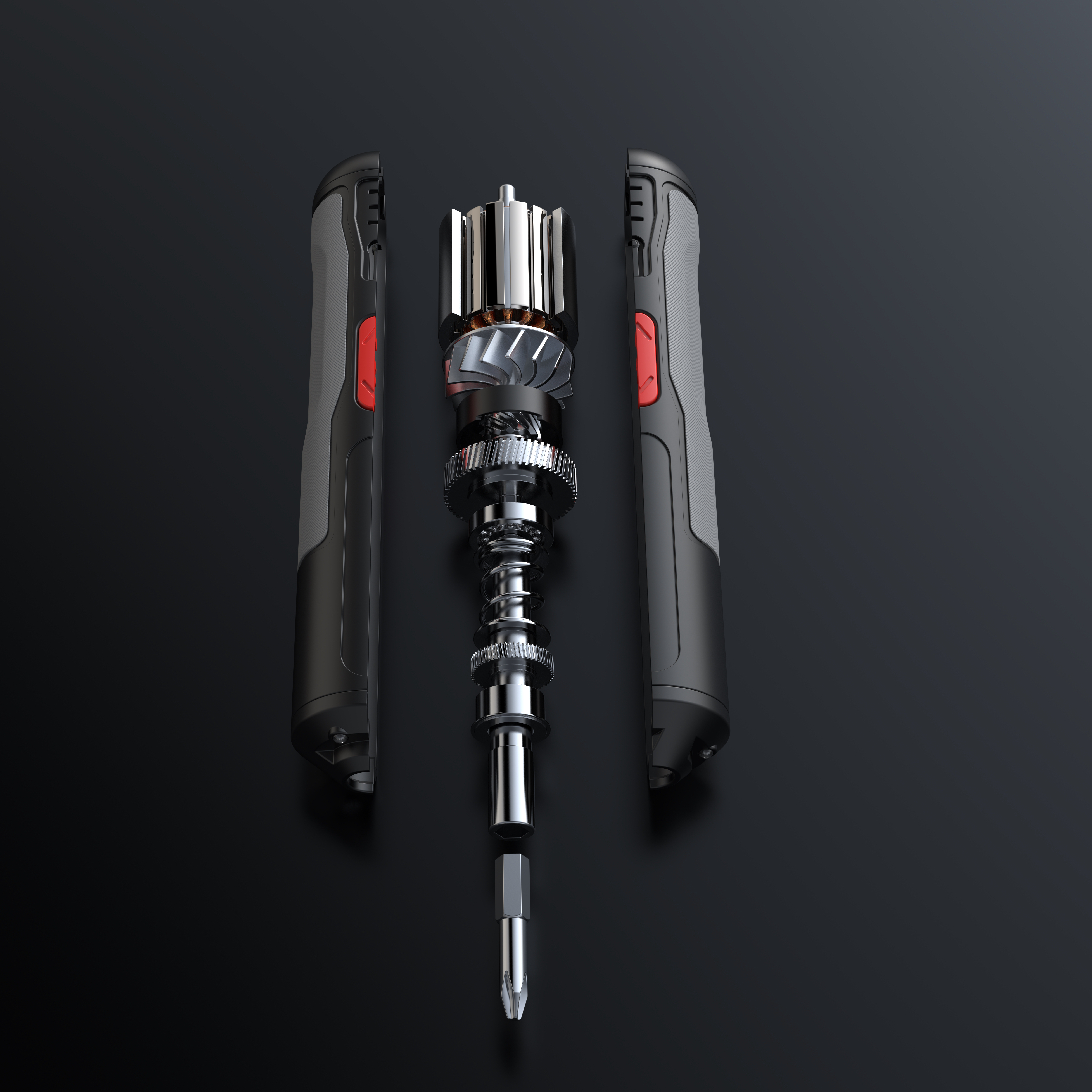 Electric tool，bolt driver，Product rendering，