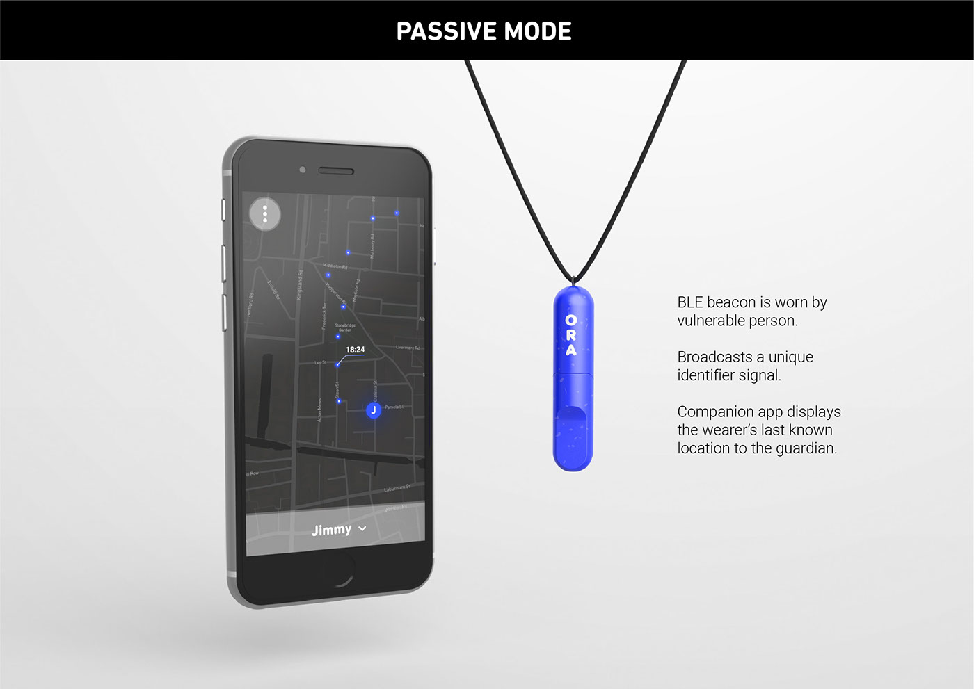 Red dot ，conceptual design，Monitoring and tracking，Intelligent urban safety device，