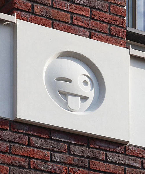 Dutch designer，emoji，emoticon，Exterior wall decoration，Strange painting style，