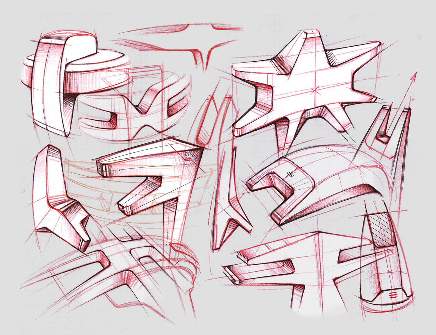 industrial design，Hand drawn，sketch，product design，