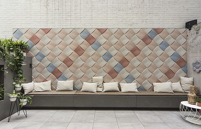 trend，home decoration，ceramic tile，Concrete，Weaving series，