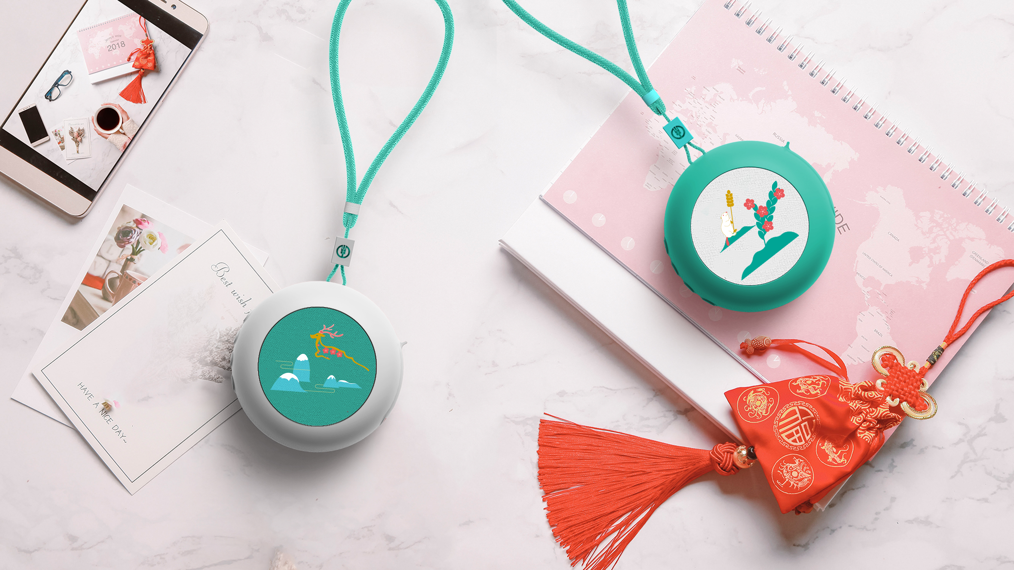 Wireless charging，sound，Small fan，