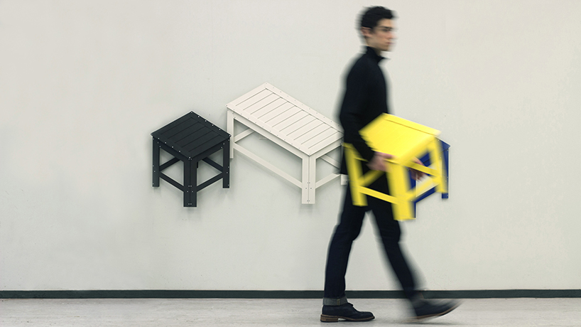 two-dimensional，jongha choi，Foldable，chair，North Korea，