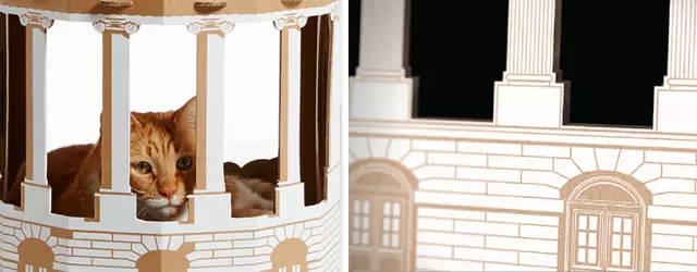 Iconic，Architecture，cardboard，Cat house，