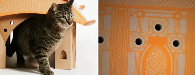 Iconic，Architecture，cardboard，Cat house，