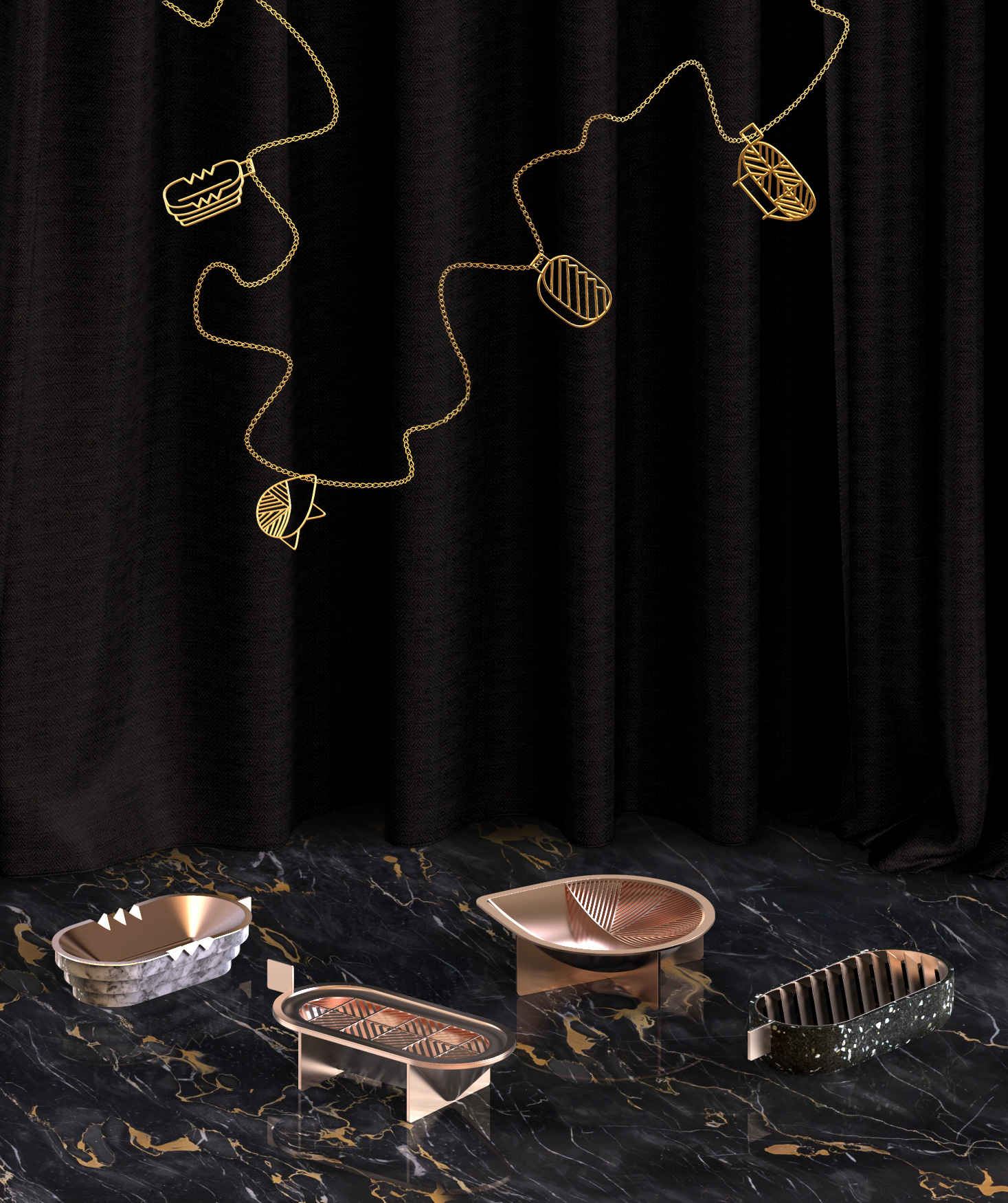 Grinding machine，ashtray，Aesthetic form，