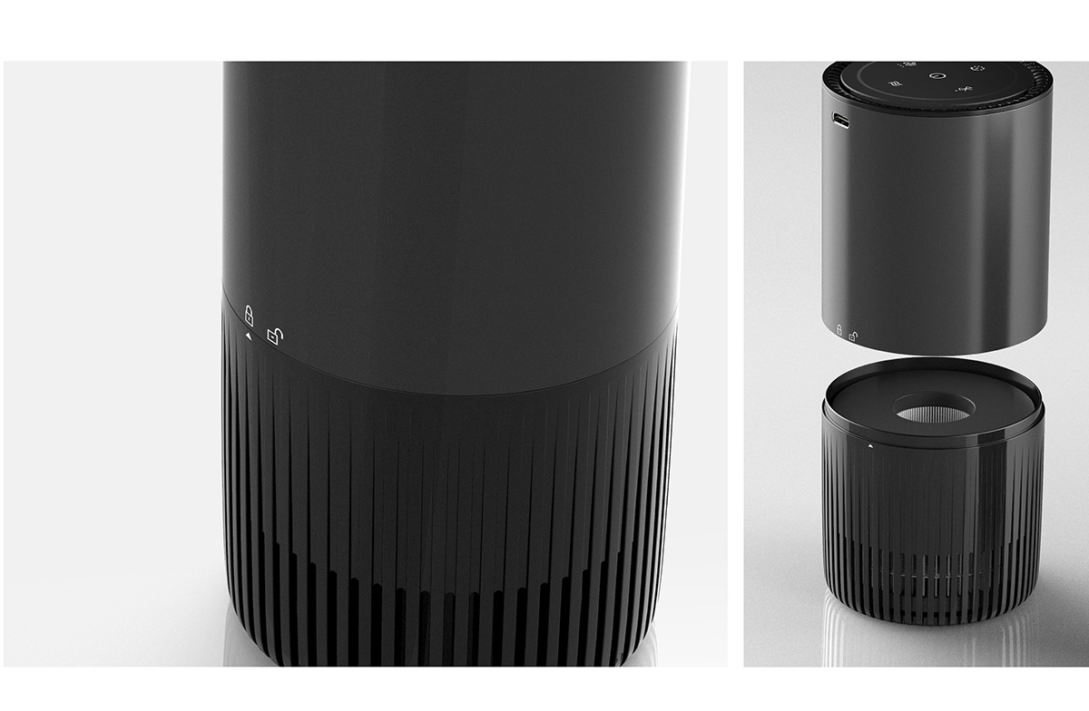 Shining Ring，Car Purifier ，intelligence，