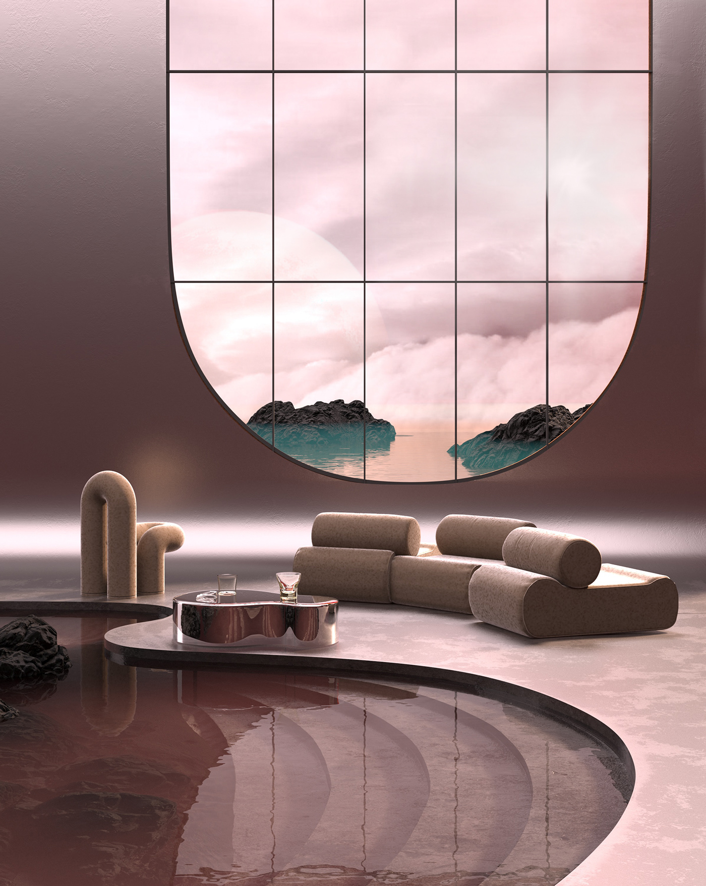 villa，past times，future，abstract，