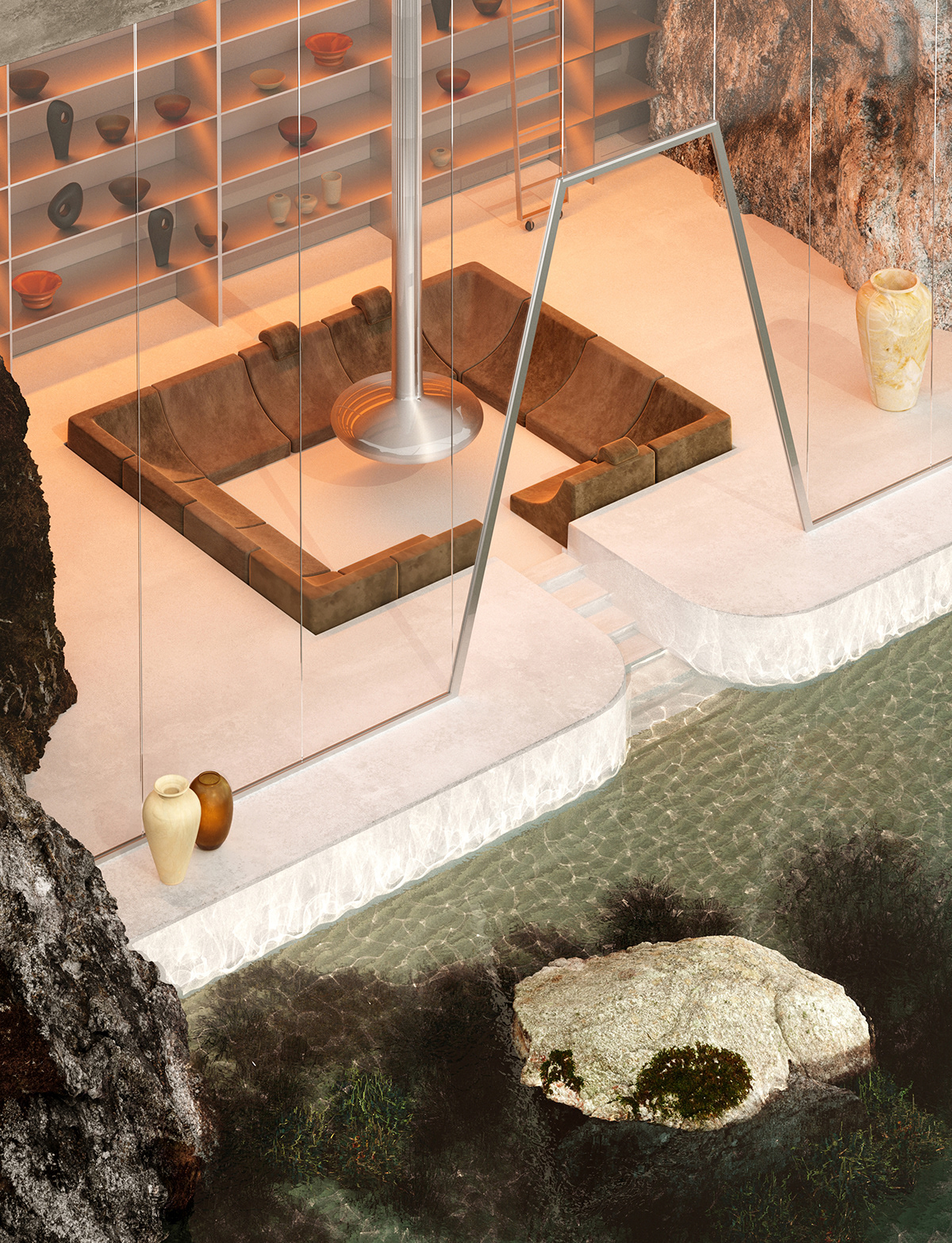 villa，past times，future，abstract，