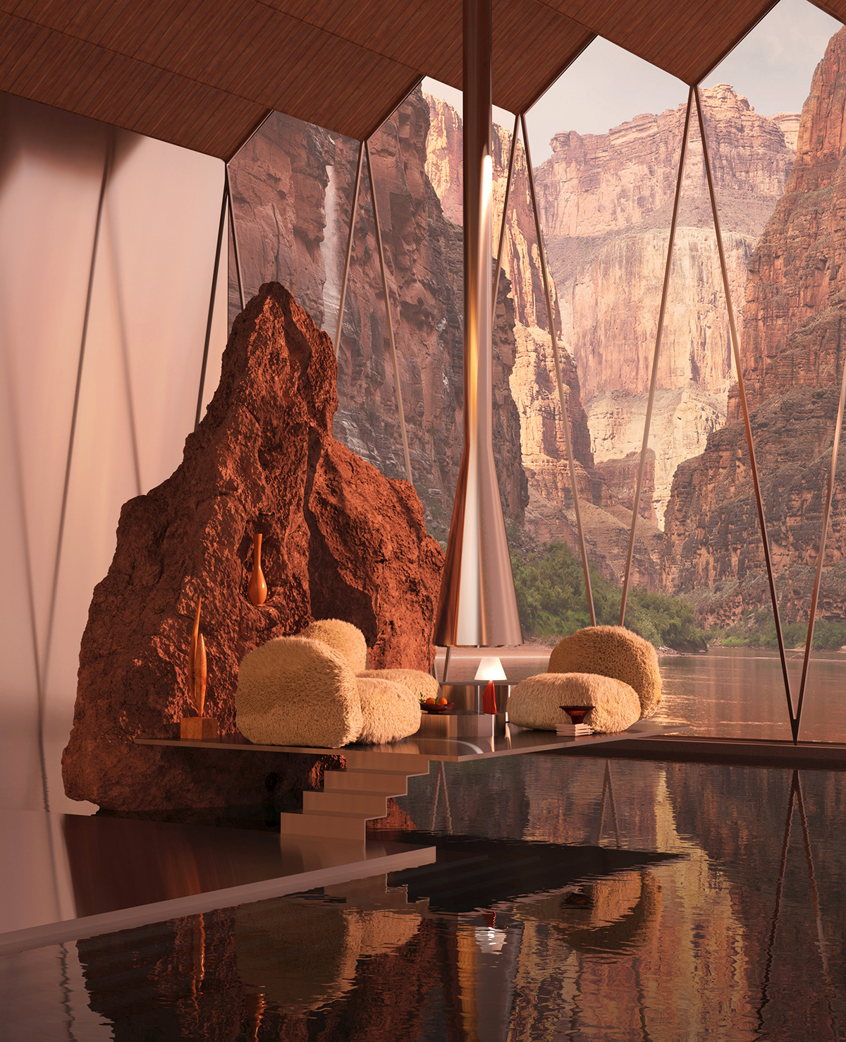 villa，past times，future，abstract，