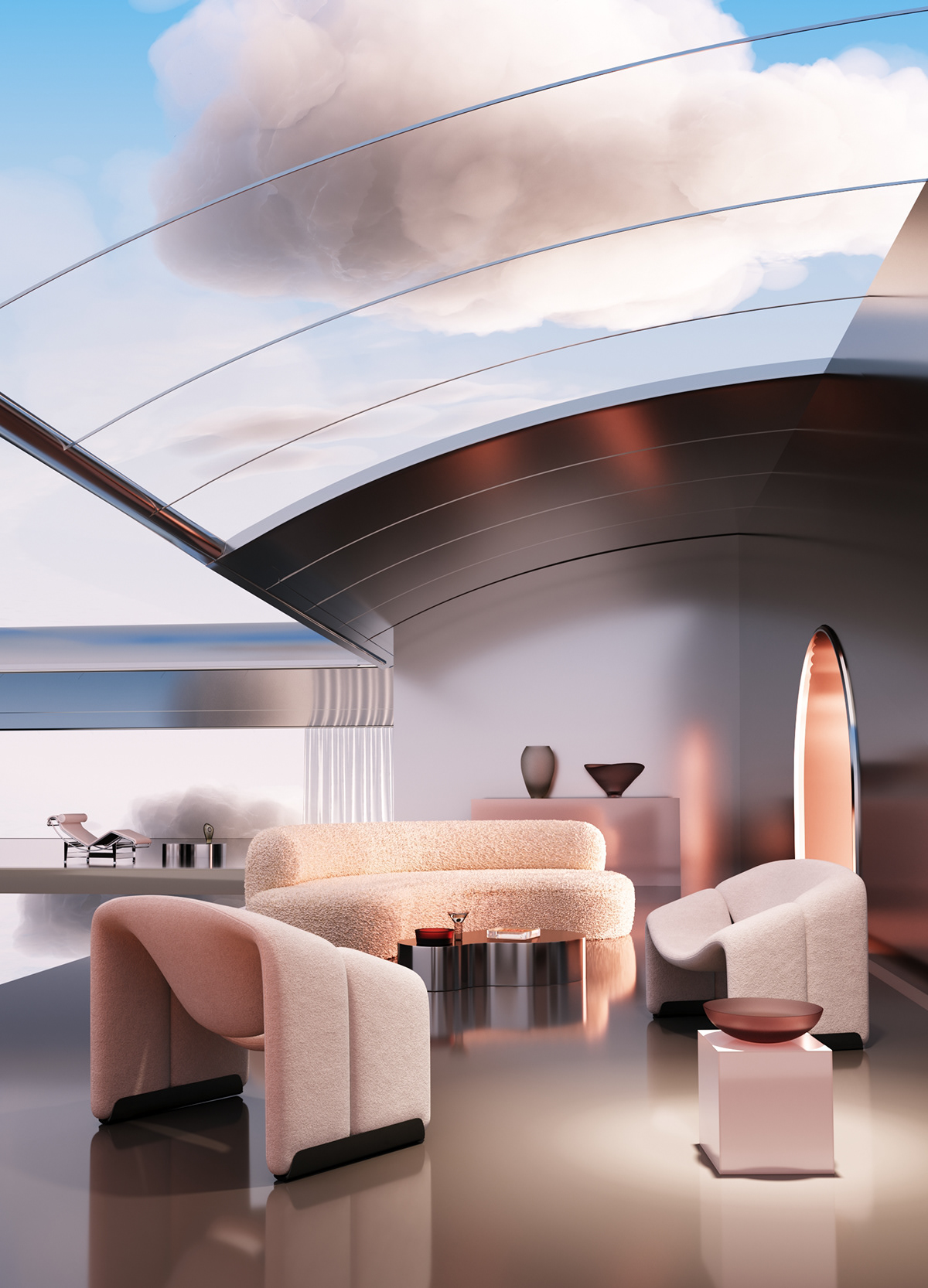 villa，past times，future，abstract，