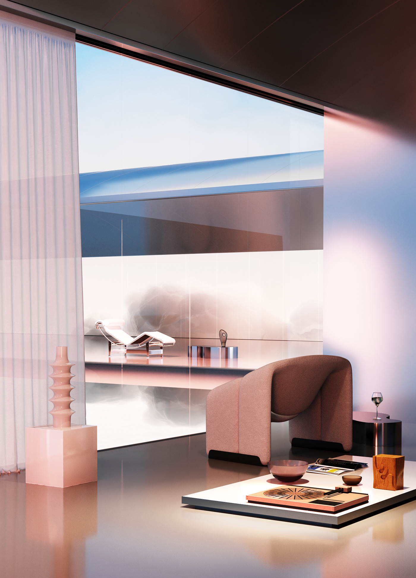 villa，past times，future，abstract，