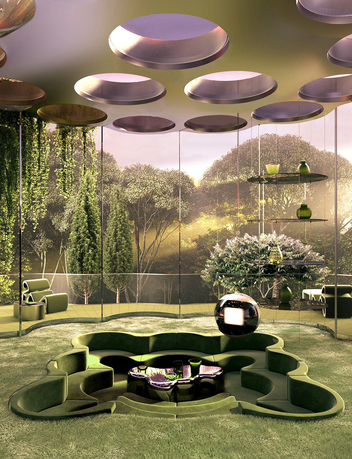 villa，past times，future，abstract，