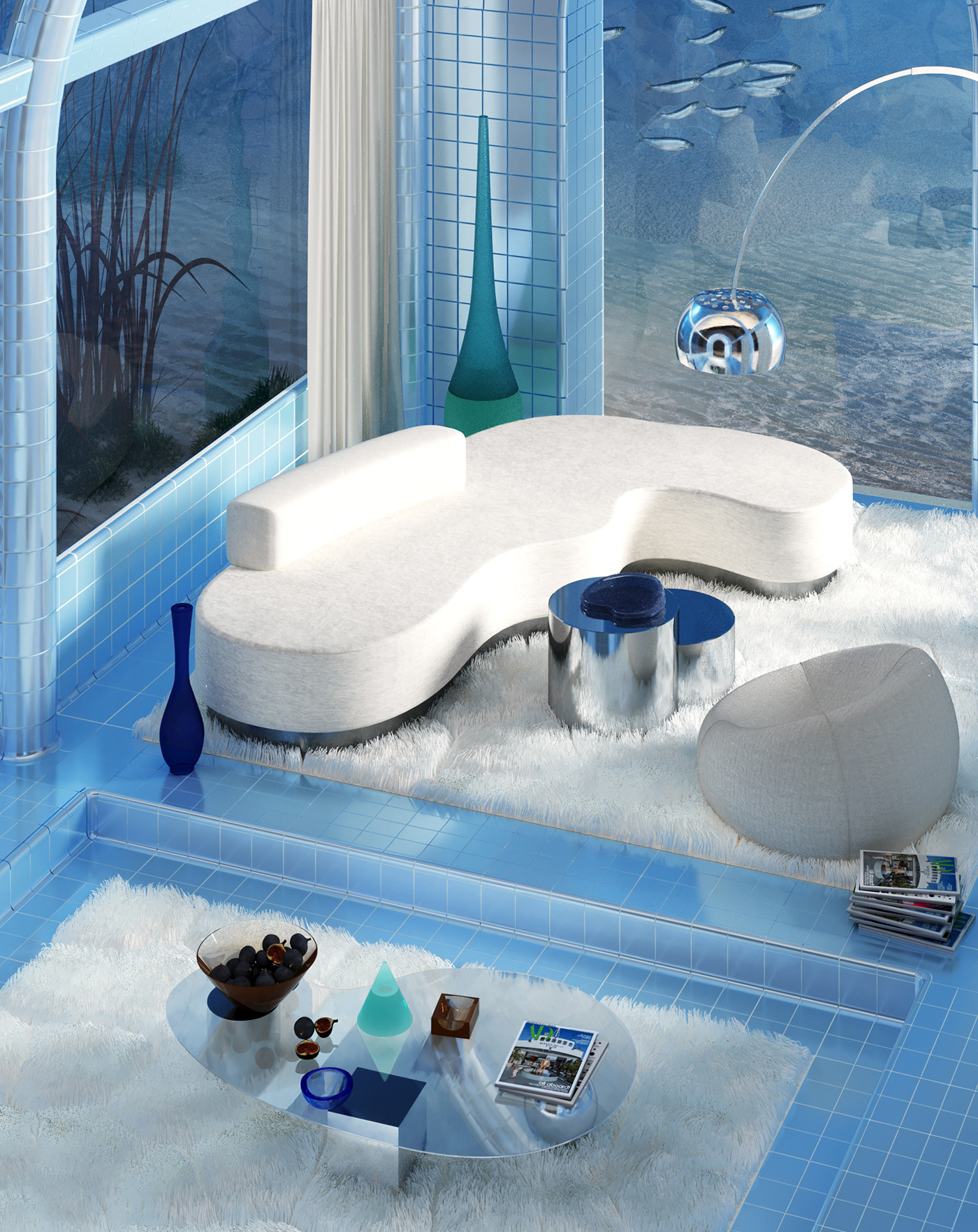 villa，past times，future，abstract，