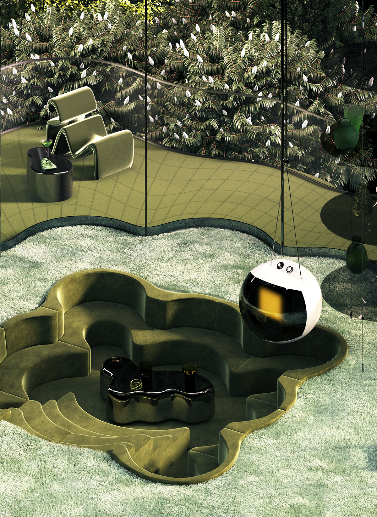 villa，past times，future，abstract，